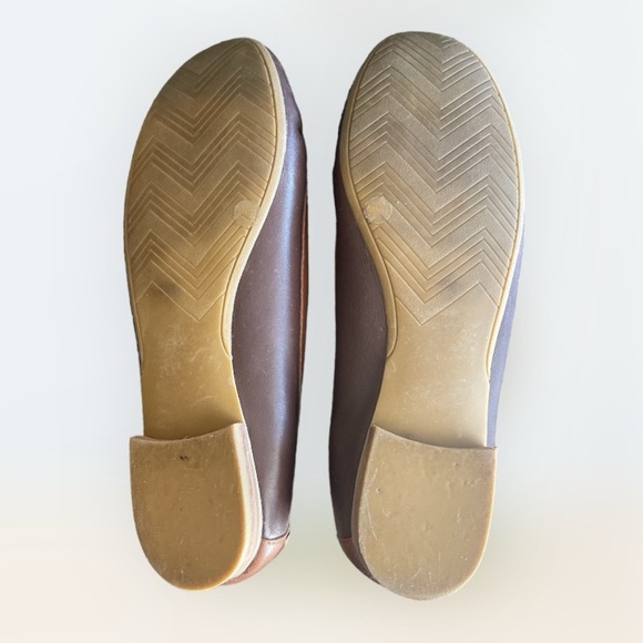 Lucky Brand Brown Leather Flats Size 9M - Picture 2 of 5